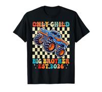 Funny Only Child Big Brother 2026 Monster Truck para niños y niños Camiseta