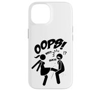 Funny Ooops Figures Stick Cartoon Fight, Girl Power Graphic Carcasa para iPhone 14