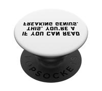 Funny Optical Illusion Genius Design PopSockets PopGrip Adhesivo
