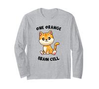 Funny Orange Cat - Una célula cerebral naranja Manga Larga