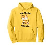Funny Orange Cat - Una célula cerebral naranja Sudadera con Capucha