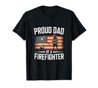 Funny Orgulloso Papá De Un Bombero Diciendo Héroe Camiseta