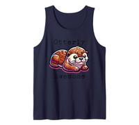 Funny Otterly Awesome Pun for Kids Girls Boys Otter Camiseta sin Mangas