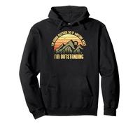 Funny Outdoor Outside Dad Joke I'm Outstanding Sudadera con Capucha