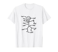 Funny OW OW OW OW Saying Body Pain Character Humor Sarcastic Camiseta