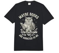 Funny Owl Bookworm Meme Quizás los Libros Son Adictos a mí Comfort Colors Adult Heavyweight T-Shirt