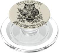 Funny Owl Bookworm Meme Quizás los Libros Son Adictos a mí PopSockets PopGrip para MagSafe