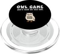 Funny Owl Game Dont Look Juego sobre Niños Niñas Niños PopSockets PopGrip para MagSafe