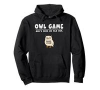 Funny Owl Game Dont Look Juego sobre Niños Niñas Niños Sudadera con Capucha