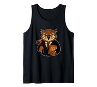 Funny Owl Lawyer Animal Art para fanáticos del Humor Legal Camiseta sin Mangas