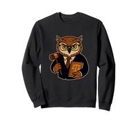 Funny Owl Lawyer Animal Art para fanáticos del Humor Legal Sudadera