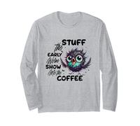 Funny Owl Stuff The Early Worm Coffee Manga Larga