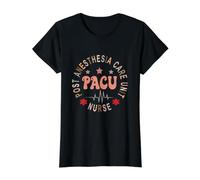 Funny Pacu Nurse Post Anestesia Unidad de Cuidado Día de la Enfermera Camiseta gráfica económica, Mujer, Negro, M