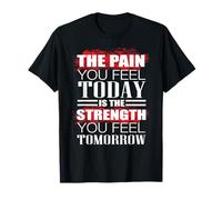 Funny Pain Today Fuerza Mañana Gimnasio Entrenamiento Fitness Camiseta