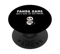 Funny Panda Game Animal Dont Look Game Over Niños Niñas Niños PopSockets PopGrip Adhesivo