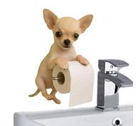 Funny Paper Towel Holder - Toilet Tissue Holder, Dog Rack Cute Toilet Roll Ĥolder, Tissue Dispenser Napkin Storage Organizer Wall Mount Home Decor, Bathroom Accessories For Kitchen Bedroom Dorm