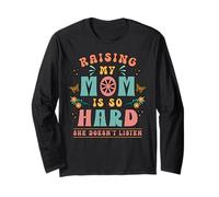 Funny Parenting Hija Criar a mamá es difícil Listen Family Manga Larga