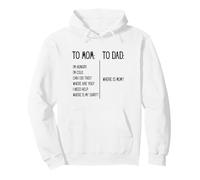 Funny Parenting To Mom Compare To Dad Where Is Mom Sudadera con Capucha