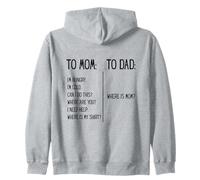 Funny Parenting To Mom Compare To Dad Where Is Mom Sudadera con Capucha