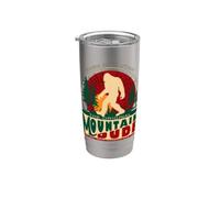Funny Park City Utah Original Mountain Dude Sasquatch Vaso térmico de acero inoxidable de doble pared