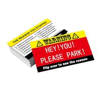 Funny Parking Cards - Parking Violation Joke Card Deck, 50 Hilarious Offense Reasons Lightweight, Sturdy Material Fun Interactive Prank Activity | Ideal for Adult Friends Family Gag Gift Car