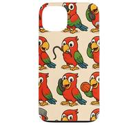 Funny Parrot Cartoon Meme Mischief Animal Humor Art Carcasa para iPhone 13