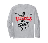 Funny Party Dancing Humor Music Festival Shake Your Bones Manga Larga