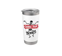Funny Party Dancing Humor Music Festival Shake Your bones Vaso térmico de acero inoxidable de doble pared