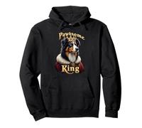 Funny Pawesome Pastor Australiano Rey Perro Arte Aussie Sudadera con Capucha