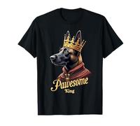 Funny Pawesome Pastor Belga King Dog Malinois Art Camiseta