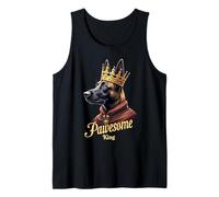 Funny Pawesome Pastor Belga King Dog Malinois Art Camiseta sin Mangas