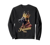 Funny Pawesome Pastor Belga King Dog Malinois Art Sudadera