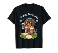 Funny Paws-Over Dachshund Happy Pascua Seder Vintage Camiseta