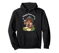 Funny Paws-Over Dachshund Happy Pascua Seder Vintage Sudadera con Capucha