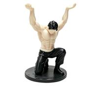 Funny Pen Holder For Desk | Weightlifting Muscle Man 3D Printed Organizer |
