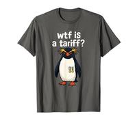 Funny Penguin WTF es una protesta de memes políticos arancelarios Camiseta