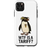 Funny Penguin WTF es una protesta de memes políticos arancelarios Carcasa para iPhone 11 Pro Max