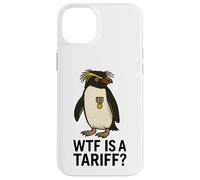 Funny Penguin WTF es una protesta de memes políticos arancelarios Carcasa para iPhone 14 Plus