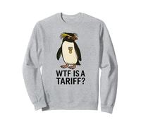 Funny Penguin WTF es una protesta de memes políticos arancelarios Sudadera