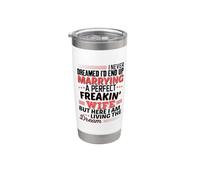 Funny Perfect Wife Quote Marriage Humor Vaso térmico de acero inoxidable de doble pared