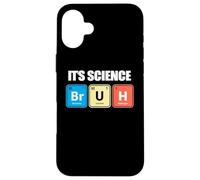 Funny Periodic Table Bruh Nerdy Science Chemistry Apparel Carcasa para iPhone 16 Plus