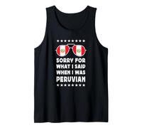 Funny Peruvian Joke Proud Peruvian Pride Peru Flag Camiseta sin Mangas