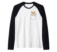 Funny Pet Gerbil Pocket Pal Cute Gerbil Roedor Animal Art Camiseta Manga Raglan