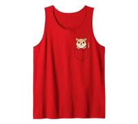 Funny Pet Gerbil Pocket Pal Cute Gerbil Roedor Animal Art Camiseta sin Mangas