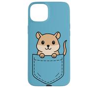 Funny Pet Gerbil Pocket Pal Cute Gerbil Roedor Animal Art Carcasa para iPhone 15 Plus