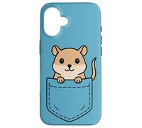 Funny Pet Gerbil Pocket Pal Cute Gerbil Roedor Animal Art Carcasa para iPhone 16