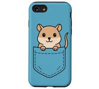 Funny Pet Gerbil Pocket Pal Cute Gerbil Roedor Animal Art Carcasa para iPhone SE (2020) / 7 / 8
