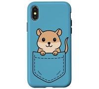 Funny Pet Gerbil Pocket Pal Cute Gerbil Roedor Animal Art Carcasa para iPhone X/XS