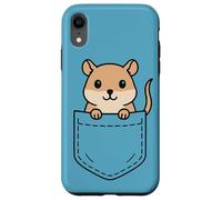 Funny Pet Gerbil Pocket Pal Cute Gerbil Roedor Animal Art Carcasa para iPhone XR
