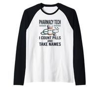 Funny Pharmacy Tech Squad Asistente de farmacéutico CPhT Camiseta Manga Raglan
